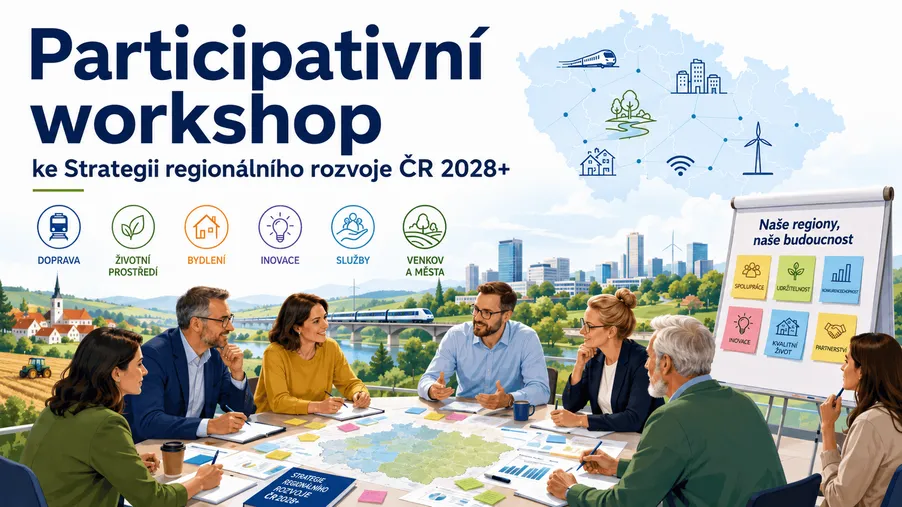 Ministerstvo zveřejnilo výstupní report z prvního participativního workshopu ke Strategii regionálního rozvoje ČR 2028+